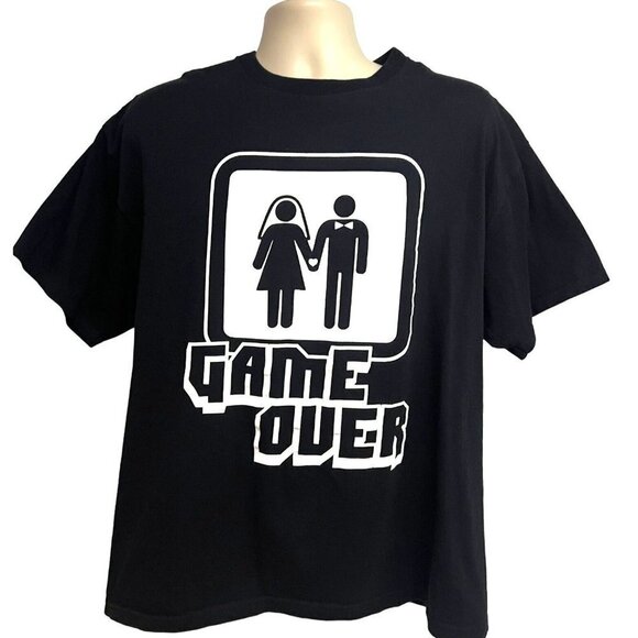 Spencer's Other - Spencers Mens Black White Graphic T-Shirt XL Novelty Funny Stretch Cotton Unisex